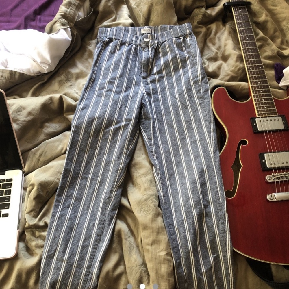 Brandy Melville Tilden Pants in a grey/blue